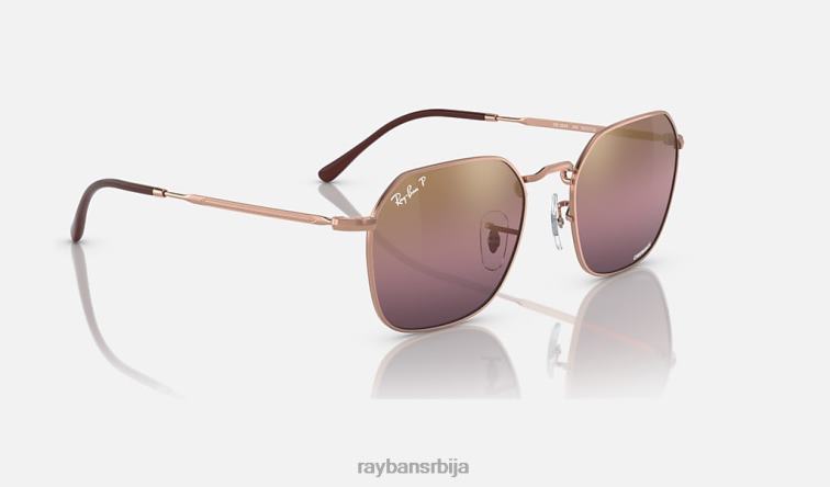Ray-Ban јим P0HP180 наочаре за сунце полирано ружичасто злато/злато/црвено мушкарци