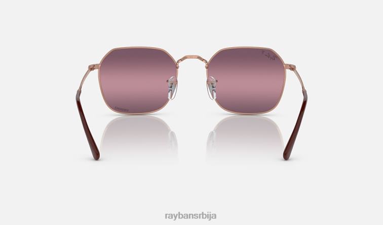 Ray-Ban јим P0HP180 наочаре за сунце полирано ружичасто злато/злато/црвено мушкарци