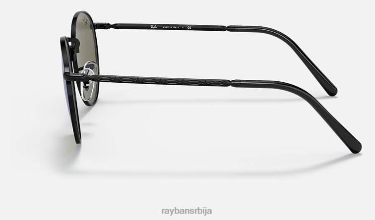 Ray-Ban нова рунда P0HP197 наочаре за сунце полирана црно/плава мушкарци