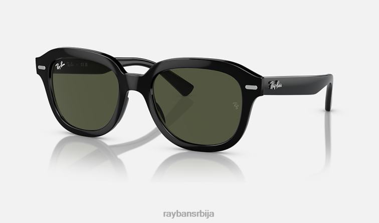 Ray-Ban ерик P0HP203 наочаре за сунце полирана црно/зелена мушкарци