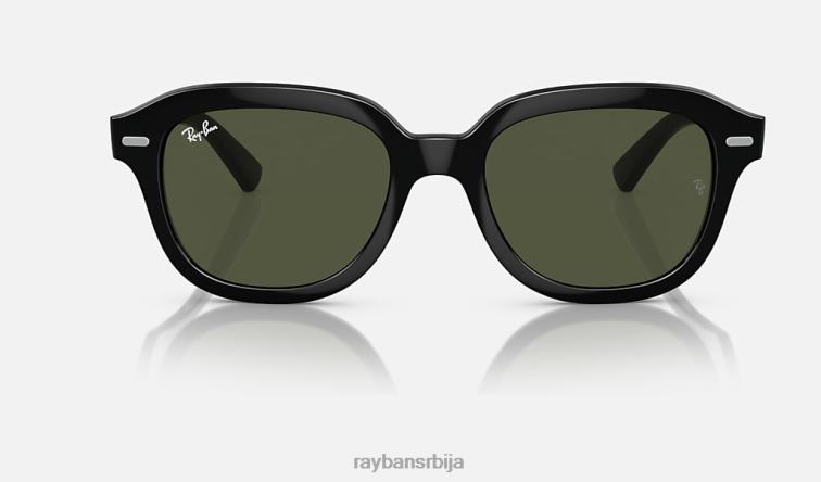 Ray-Ban ерик P0HP203 наочаре за сунце полирана црно/зелена мушкарци