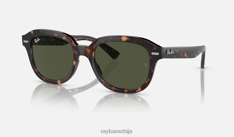 Ray-Ban ерик P0HP205 наочаре за сунце углачана хавана/зелена мушкарци
