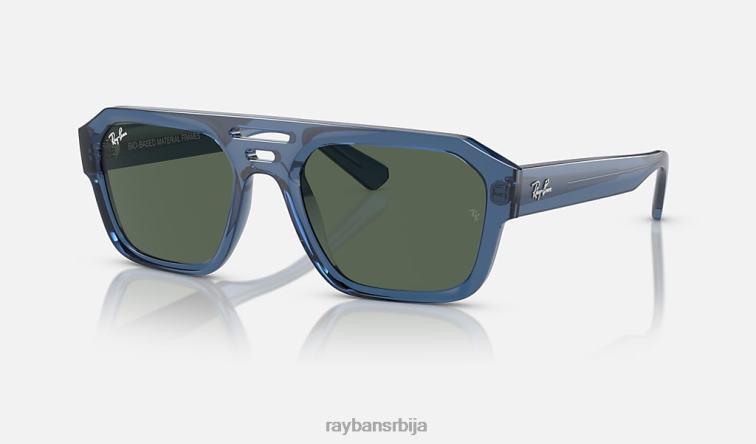 Ray-Ban цорриган био-басед лимитед P0HP209 наочаре за сунце полирана провидна тамноплава/тамно зелена мушкарци