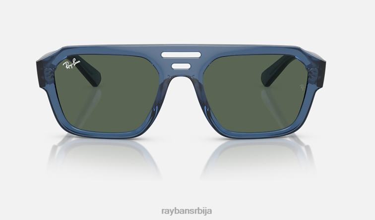 Ray-Ban цорриган био-басед лимитед P0HP209 наочаре за сунце полирана провидна тамноплава/тамно зелена мушкарци