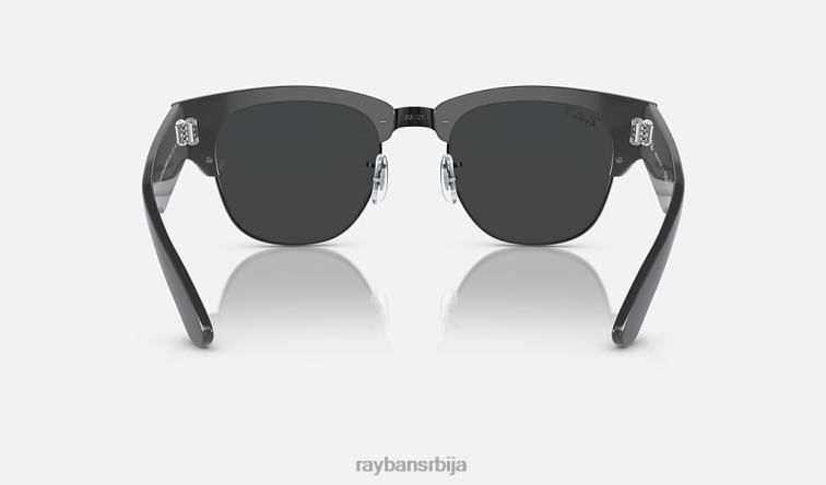 Ray-Ban мега цлубмастер P0HP20 наочаре за сунце полирано сиво на црно/црно мушкарци