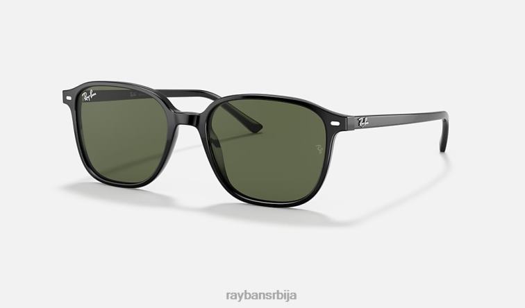 Ray-Ban леонард P0HP211 наочаре за сунце полирана црно/зелена мушкарци
