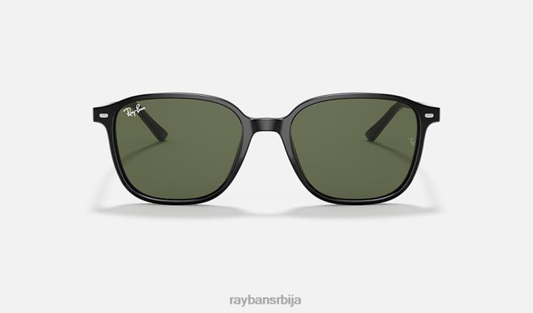 Ray-Ban леонард P0HP211 наочаре за сунце полирана црно/зелена мушкарци