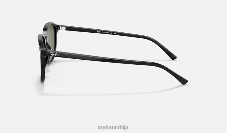 Ray-Ban леонард P0HP211 наочаре за сунце полирана црно/зелена мушкарци