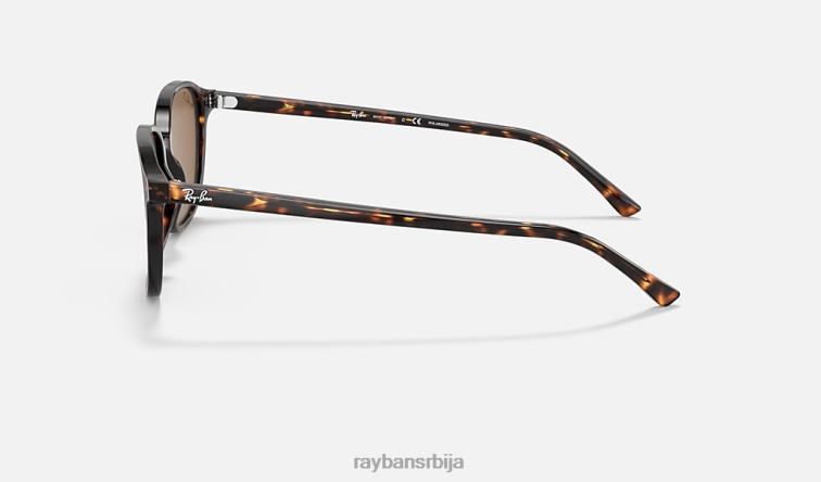 Ray-Ban леонард P0HP212 наочаре за сунце полирана корњача/браон мушкарци