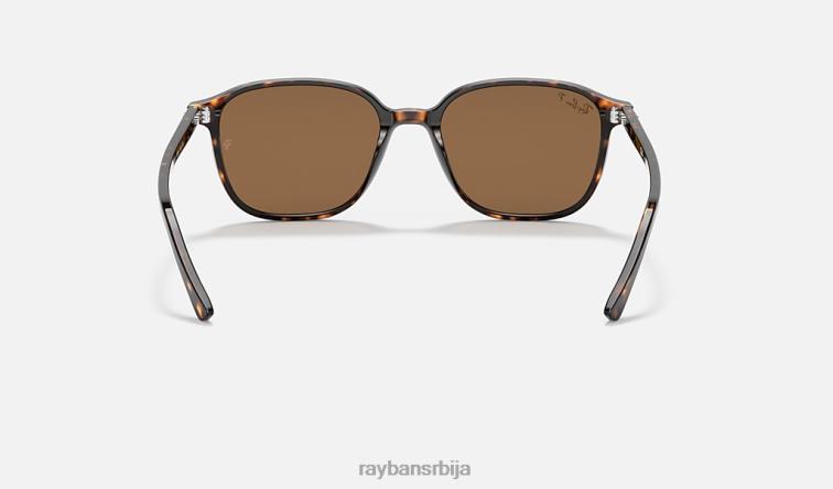 Ray-Ban леонард P0HP212 наочаре за сунце полирана корњача/браон мушкарци