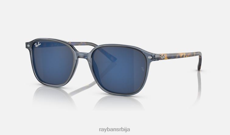Ray-Ban леонард P0HP215 наочаре за сунце полирани провидни тамноплави/плави мушкарци