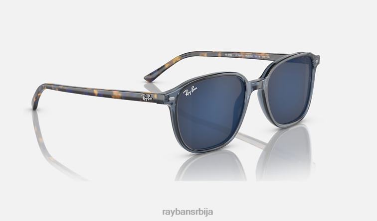 Ray-Ban леонард P0HP215 наочаре за сунце полирани провидни тамноплави/плави мушкарци