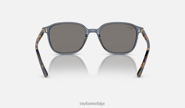 Ray-Ban леонард P0HP215 наочаре за сунце полирани провидни тамноплави/плави мушкарци