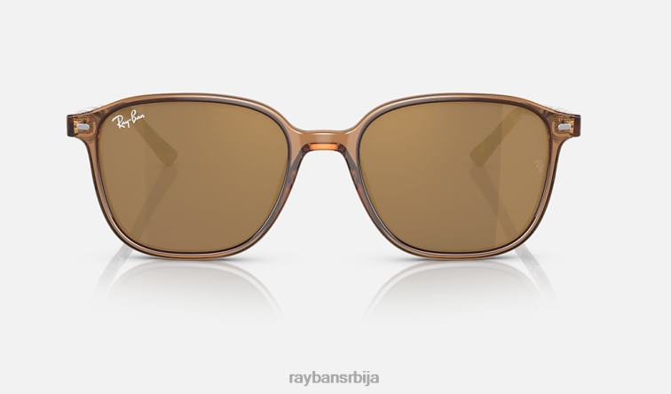 Ray-Ban леонард P0HP217 наочаре за сунце полирани провидно браон/светло браон мушкарци