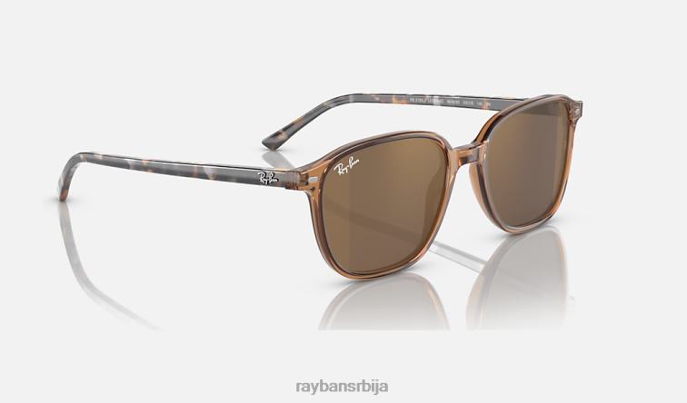 Ray-Ban леонард P0HP217 наочаре за сунце полирани провидно браон/светло браон мушкарци