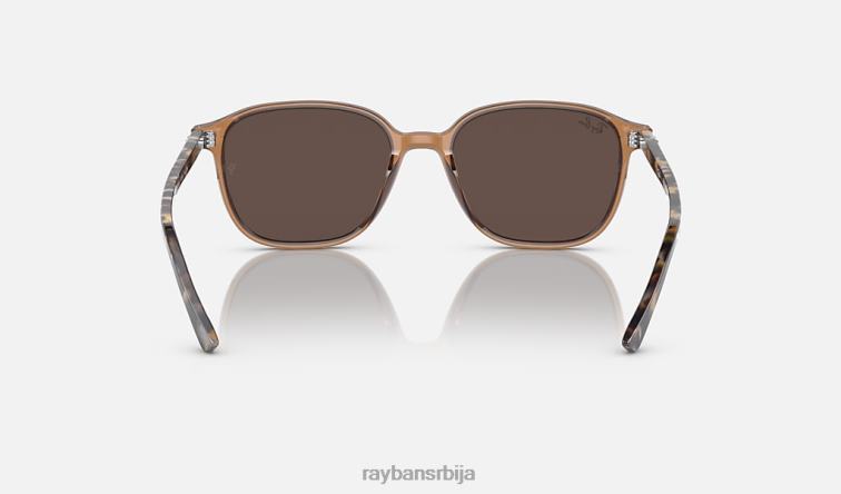 Ray-Ban леонард P0HP217 наочаре за сунце полирани провидно браон/светло браон мушкарци