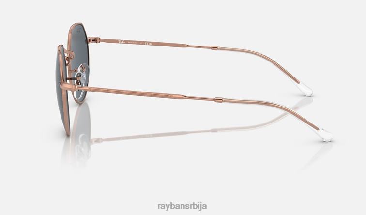 Ray-Ban Јацк P0HP220 наочаре за сунце полирано ружичасто злато/плаво мушкарци