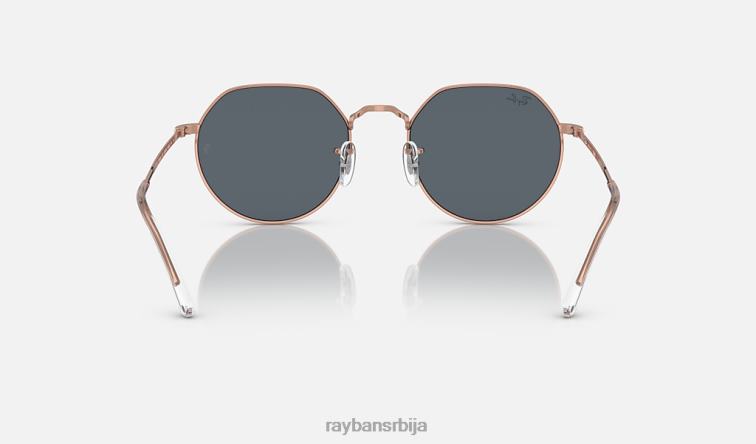Ray-Ban Јацк P0HP220 наочаре за сунце полирано ружичасто злато/плаво мушкарци