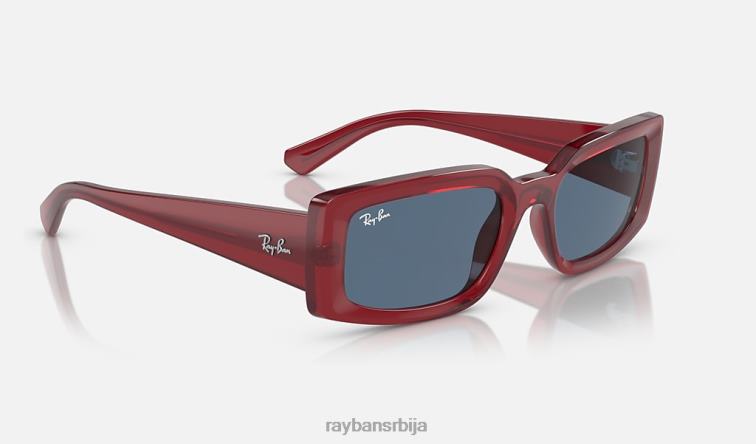 Ray-Ban килиане био-басед лимитед P0HP221 наочаре за сунце полирана провидна црвена/тамноплава мушкарци