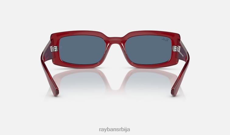 Ray-Ban килиане био-басед лимитед P0HP221 наочаре за сунце полирана провидна црвена/тамноплава мушкарци