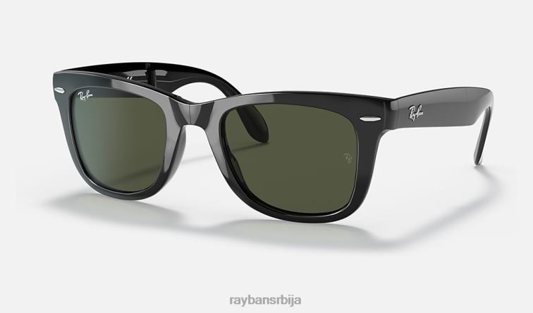 Ray-Ban ваифарер фолдинг цлассиц P0HP223 наочаре за сунце полирана црно/зелена мушкарци