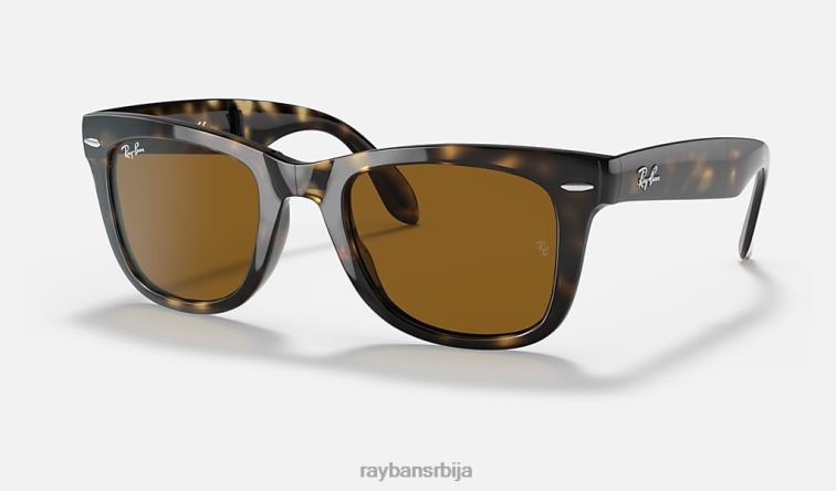 Ray-Ban ваифарер фолдинг цлассиц P0HP224 наочаре за сунце полирано светло хавана/браон мушкарци