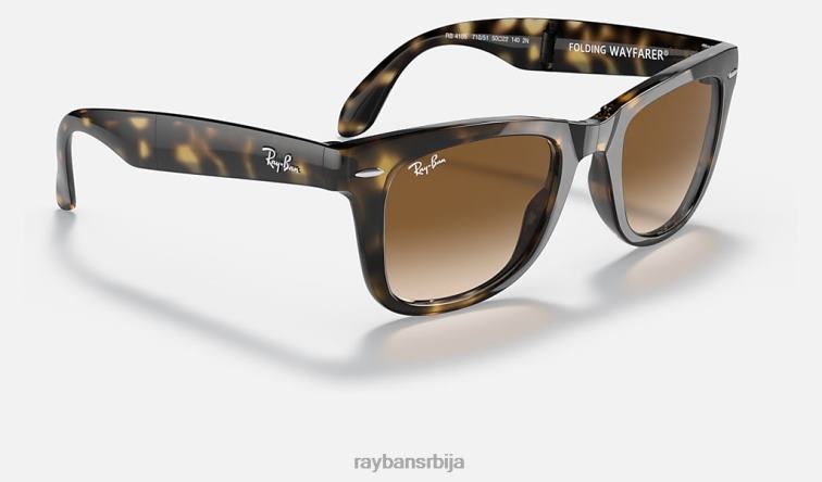 Ray-Ban ваифарер фолдинг цлассиц P0HP225 наочаре за сунце углачан светло хавана/светло браон мушкарци