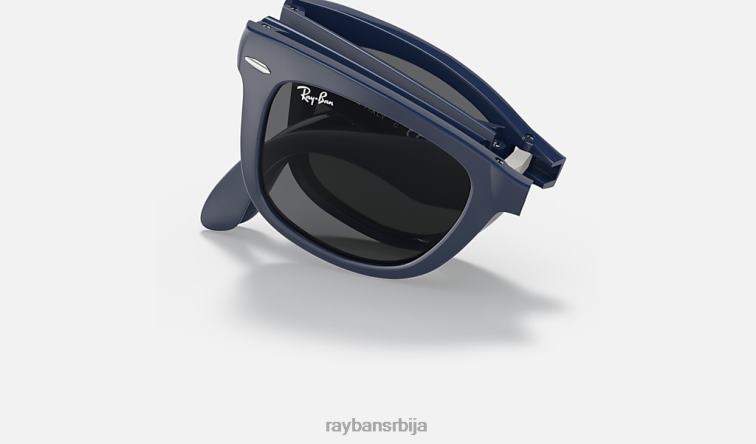 Ray-Ban ваифарер фолдинг цлассиц P0HP226 наочаре за сунце полирана плава/тамно сива мушкарци