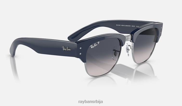 Ray-Ban мега цлубмастер P0HP22 наочаре за сунце полирано плаво на сребрно/плаво мушкарци