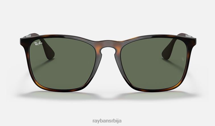 Ray-Ban цхрис P0HP231 наочаре за сунце полирана светло хавана/зелена мушкарци