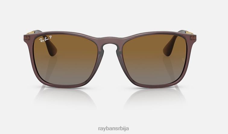 Ray-Ban цхрис P0HP234 наочаре за сунце полирани провидни браон/браон мушкарци