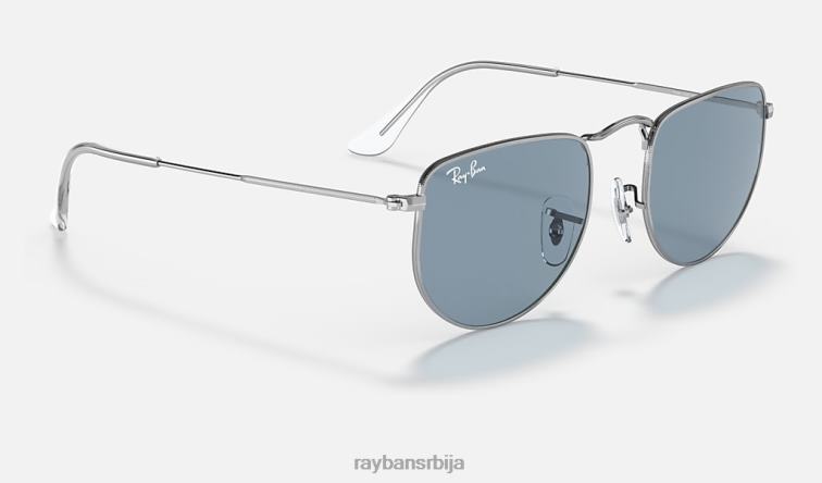 Ray-Ban елон P0HP238 наочаре за сунце полирано сребрно/плаво мушкарци