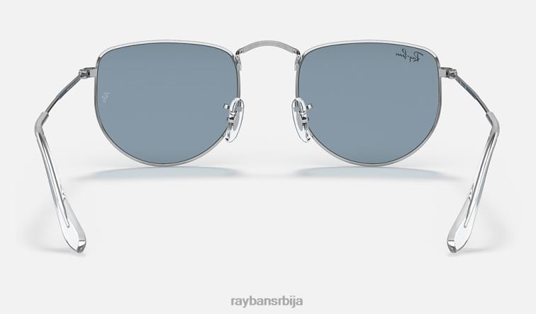 Ray-Ban елон P0HP238 наочаре за сунце полирано сребрно/плаво мушкарци