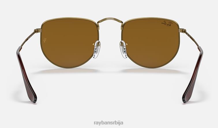 Ray-Ban елон P0HP239 наочаре за сунце мат антикно злато/браон мушкарци
