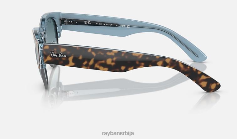 Ray-Ban мега цлубмастер P0HP23 наочаре за сунце углачана хавана на плавом на гунметал/плавом мушкарци