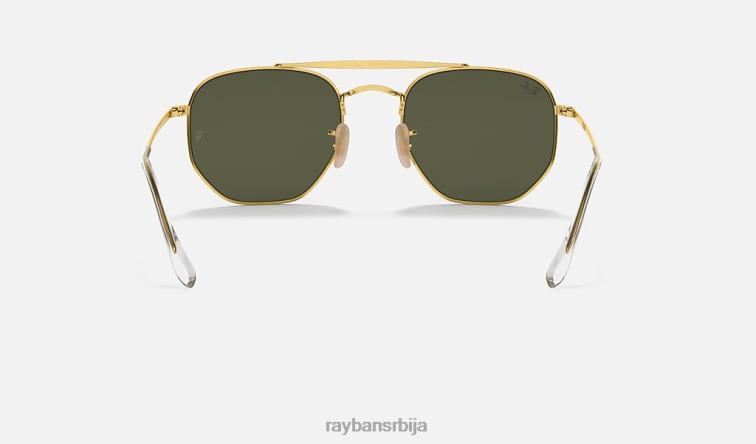 Ray-Ban маршал P0HP242 наочаре за сунце полирано златно/зелено мушкарци