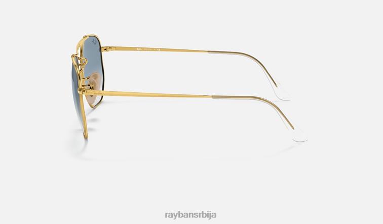 Ray-Ban маршал P0HP243 наочаре за сунце полирано злато/светло плаво мушкарци
