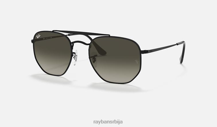 Ray-Ban маршал P0HP244 наочаре за сунце полирана црно/сива мушкарци