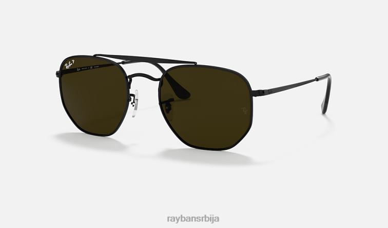 Ray-Ban маршал P0HP245 наочаре за сунце полирана црно/зелена мушкарци
