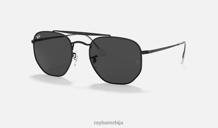 Ray-Ban маршал P0HP246 наочаре за сунце полирана црна/тамно сива мушкарци