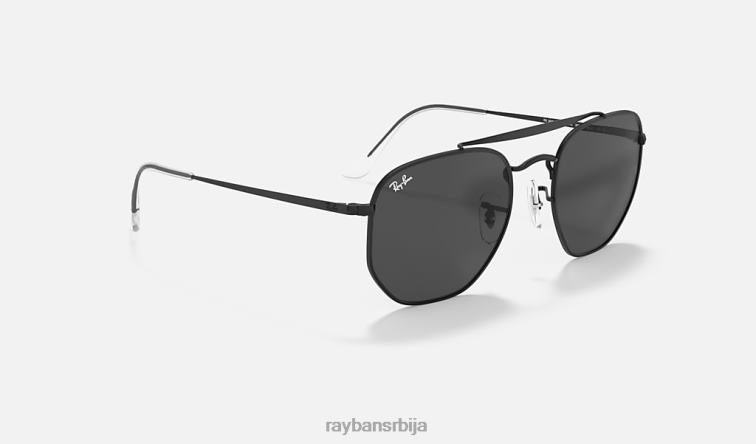Ray-Ban маршал P0HP246 наочаре за сунце полирана црна/тамно сива мушкарци