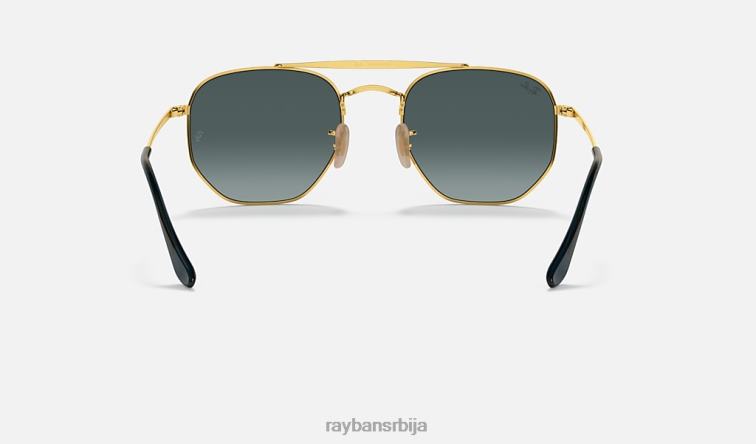 Ray-Ban маршал P0HP247 наочаре за сунце углачана хавана/плава мушкарци
