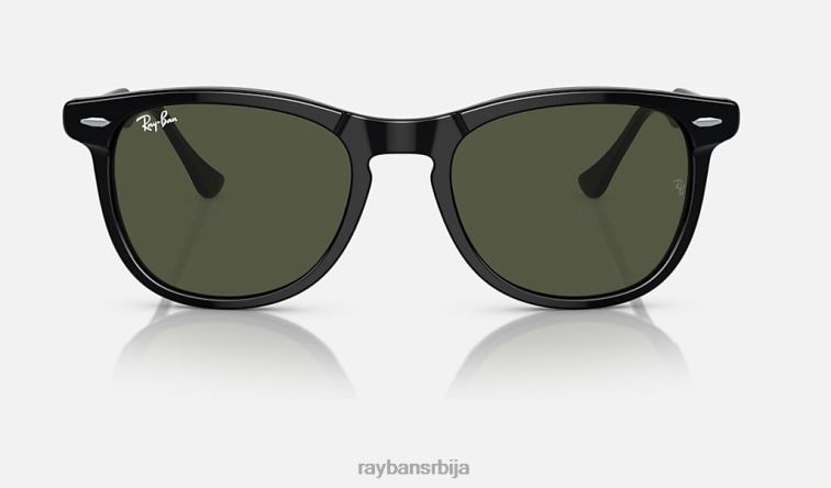 Ray-Ban око соколово P0HP253 наочаре за сунце полирана црно/зелена мушкарци