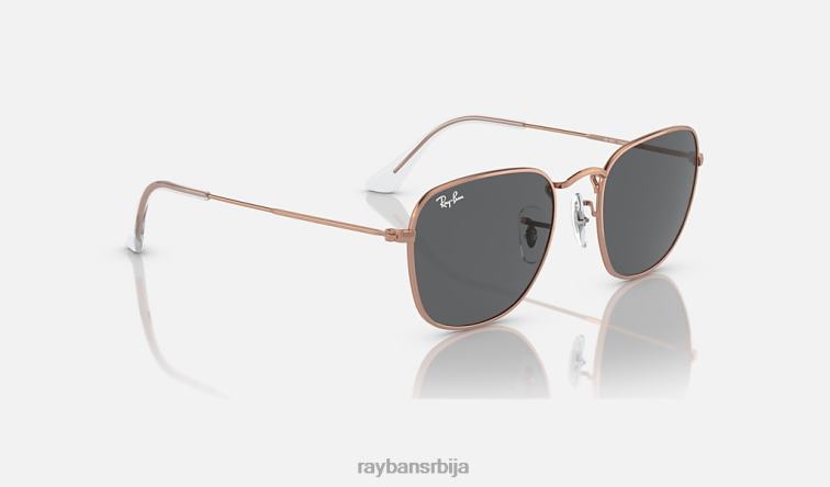 Ray-Ban искрен P0HP255 наочаре за сунце полирано ружичасто злато/тамно сива мушкарци
