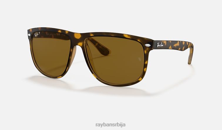 Ray-Ban дечко P0HP256 наочаре за сунце полирано светло хавана/браон мушкарци
