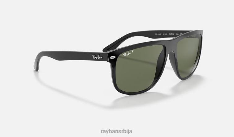 Ray-Ban дечко P0HP258 наочаре за сунце полирана црна/тамно зелена мушкарци
