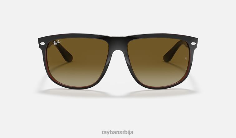Ray-Ban дечко P0HP260 наочаре за сунце полирано црно на браон/браон мушкарци