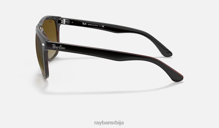 Ray-Ban дечко P0HP260 наочаре за сунце полирано црно на браон/браон мушкарци