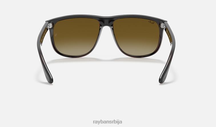 Ray-Ban дечко P0HP260 наочаре за сунце полирано црно на браон/браон мушкарци