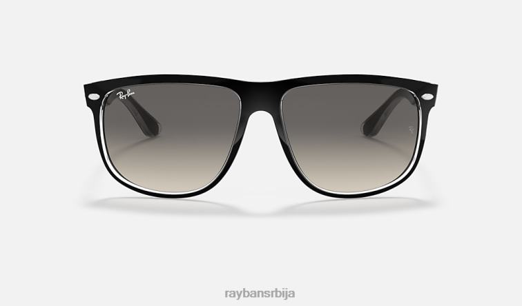 Ray-Ban дечко P0HP262 наочаре за сунце полирано црно на транспарентно/сиво мушкарци